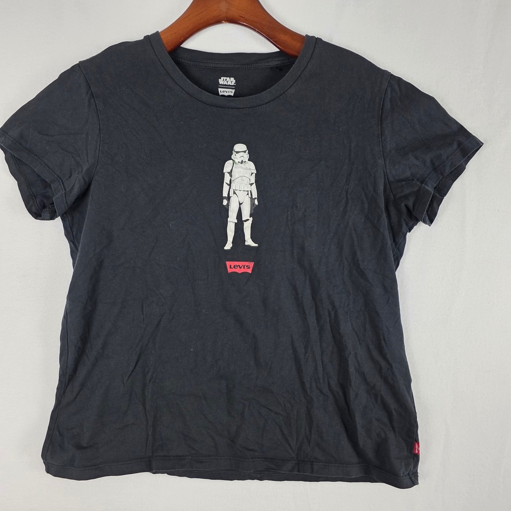Levis x Star Wars Youth Large Black Stormtrooper Graphic T-Shirt 0357